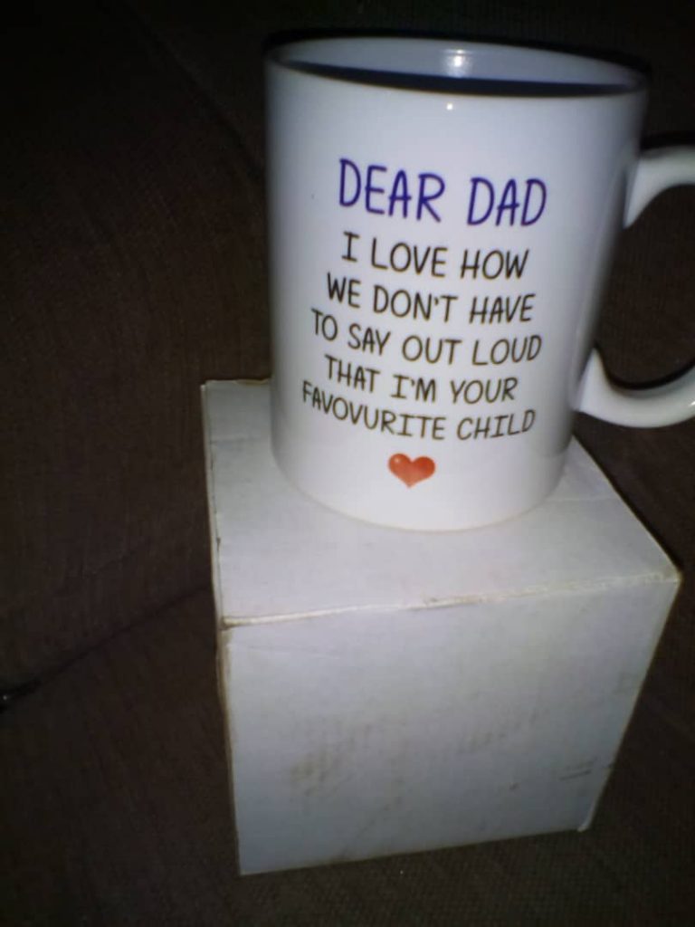 dear dad mug